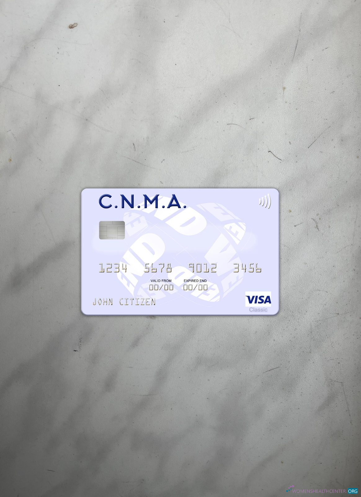 Download Algeria Caisse Nationale de Mutualité Agricole visa card photolook front Photoshop template